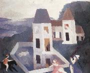 Marie Laurencin Castle  in the dark oil painting